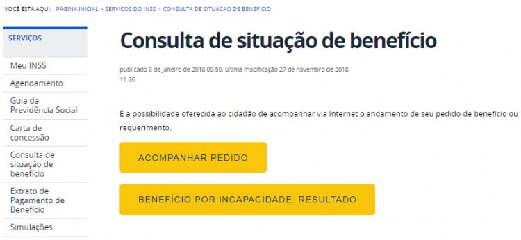 Consulta de Benefício 