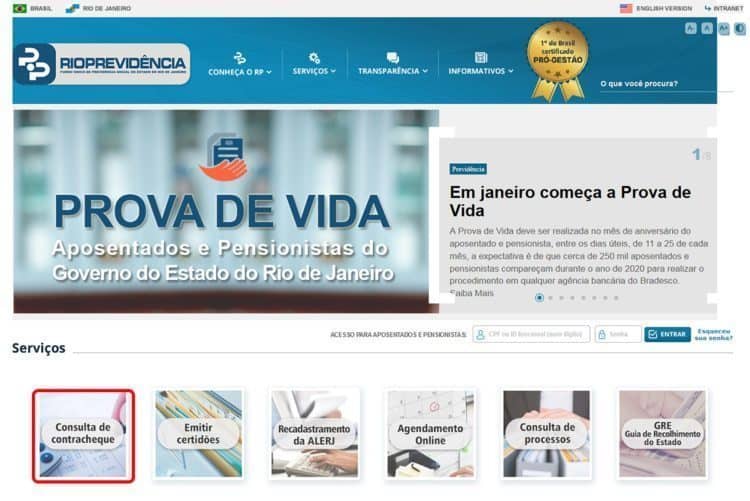 rioprevidência contracheque