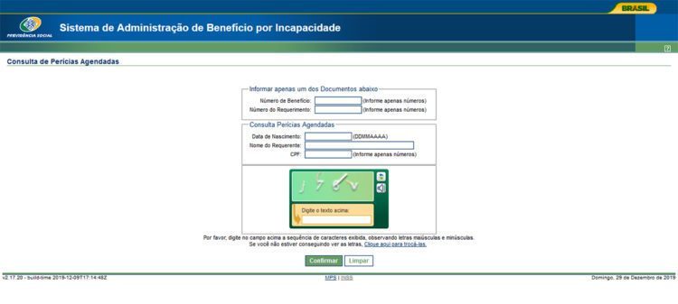 Perícia Agendada INSS Dataprev