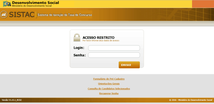 isenção da taxa de concursos público ssolicitação online!